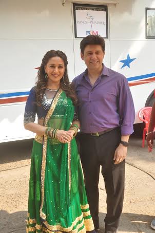 Madhuri Dixit Nene shoots for Diwali special of Dance With Madhuri