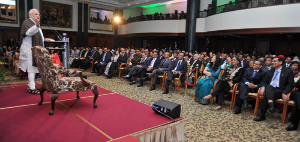Narendra Modi addressing at the Community Reception, at Berlin, in Germany 