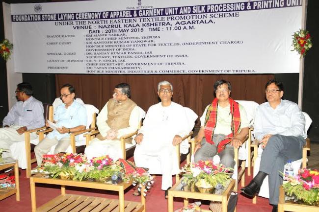 Santosh Kumar Gangwar lighting lamp for inauguration