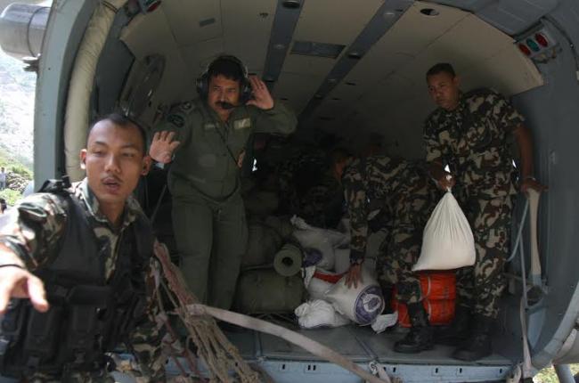IAF performs relief operation in earthquake-hit Nepal