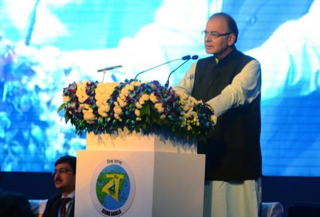 Jaitley, Mamata share stage at Bengal Business Summit