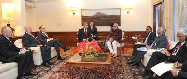 Myanmar VP meets Hamid Ansari