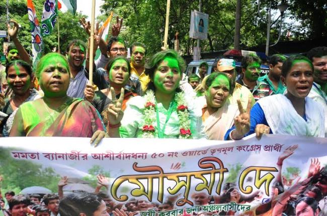 TMC celebrates civic polls victory
