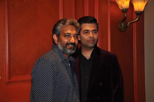 Karan Johar, SS Rajamouli lunch song from Baahubali