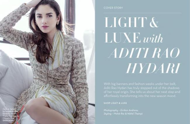 Aditi Rao Hydari features  in Perniaâ€™s Pop-Up Shop e-magazine