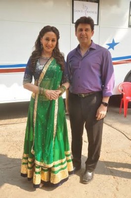 Madhuri Dixit Nene shoots for Diwali special of Dance With Madhuri