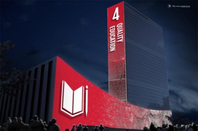 Ahead of sustainability summit, 'Global Goals' will light up UN Secretariat building in New York