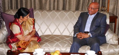 Sushma Swaraj co-chairs India-South Africa Joint Ministerial Commission