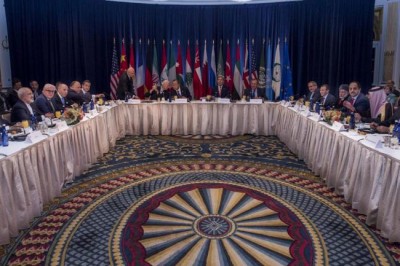 Syria: UN chief meets with international partners on resolving crisis