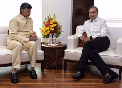 Anil Amabani meets N Chandrababu Naidu