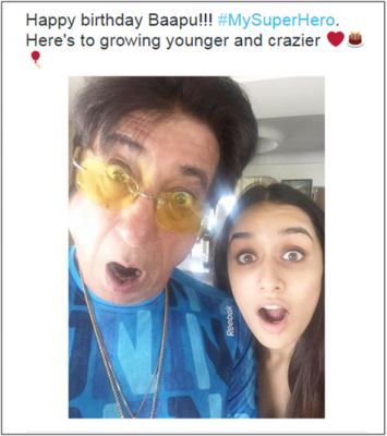 Shraddha, family celebrate Shakti Kapoor's birthday 