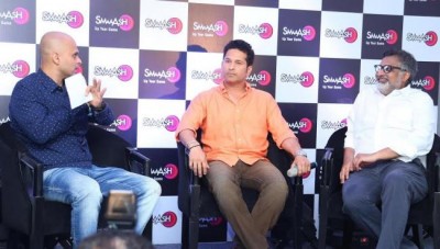 Sachin Tendulkar launches Smaash in Hyderabad