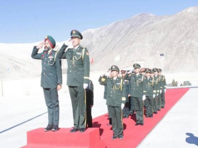 Indo-China border personnel meet on new year