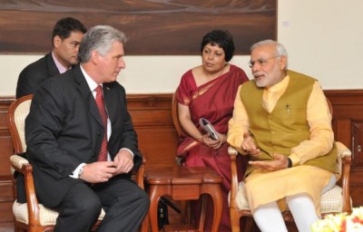 PM Modi meets Vice President of Cuba