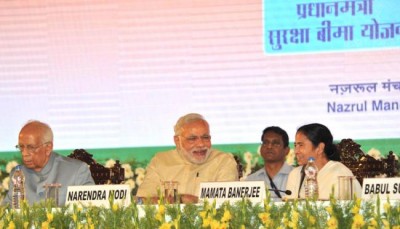 Modi launches three unique social security schemes in Kolkata  
