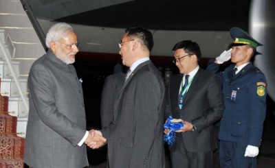 PM Modi arrives Mongolia