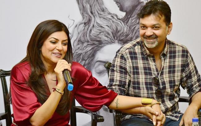 Sushmita Sen along with 'Nirbaak' team interact with media in Kolkata 
