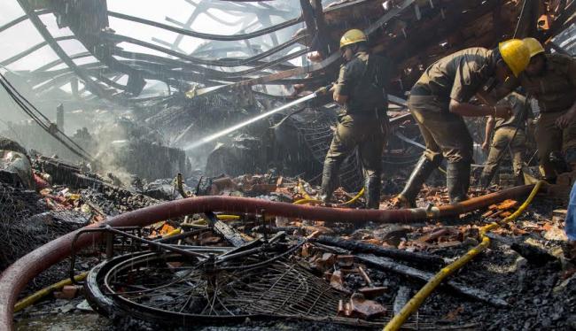 Fire guts part of Kolkata's iconic New Market