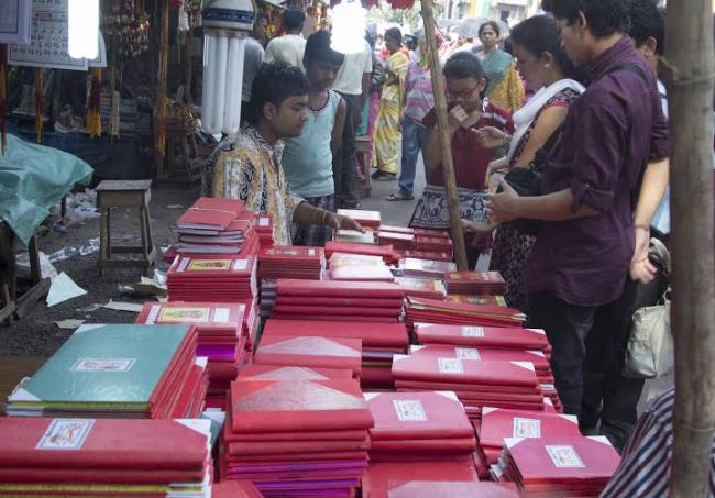 Bengali New Year celebrations at Kalighat Temple in Kolkata
