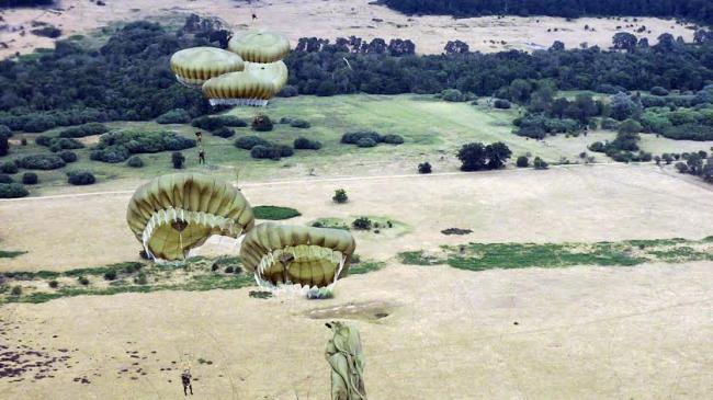  IAF Special Forces Garud Commandos on board an RAF C130 Hercules aircraft 
