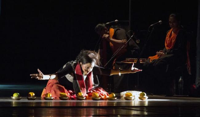 Dancer Anita Ratnam performs 