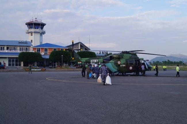 India Army conducts Op Maitri