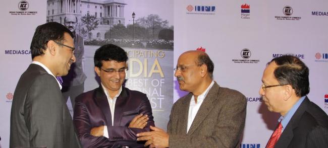 Sourav Ganguly, Sanjiv Goenka launch Shekhar Gupta book 