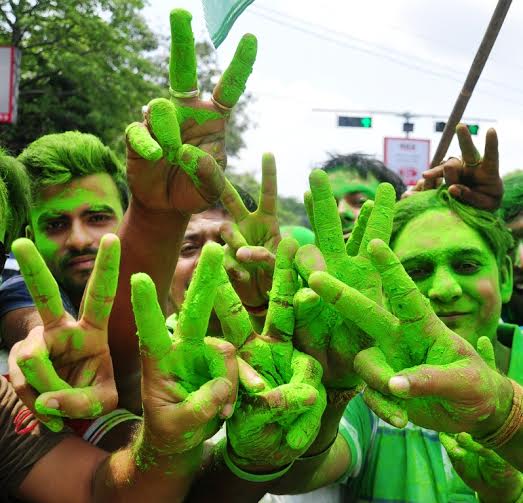 TMC celebrates civic polls victory