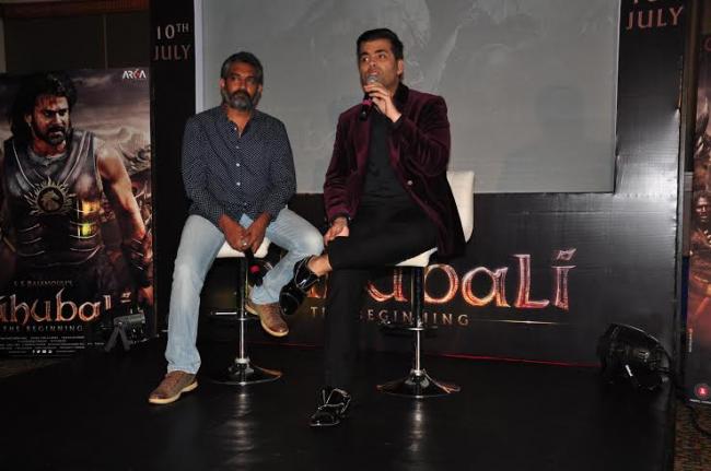 Karan Johar, SS Rajamouli lunch song from Baahubali