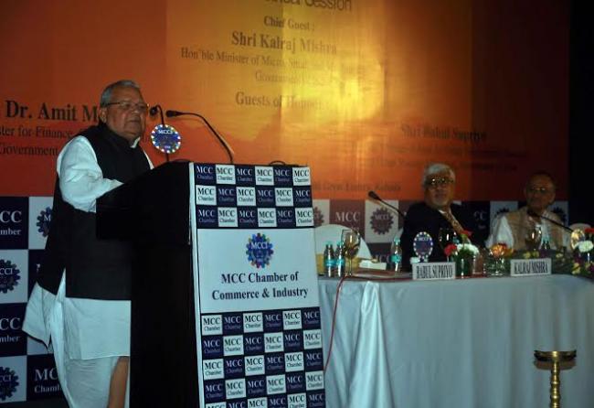 Kalraj Mishra lighting the inaugural lamp