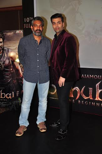 Karan Johar, SS Rajamouli lunch song from Baahubali