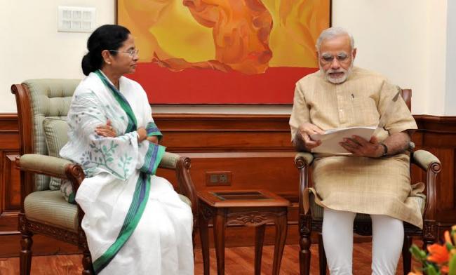 Mamata Banerjee calling on the Prime Minister