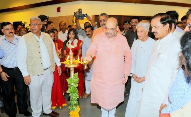 Amit Shah inaugurates exhibition on Dr Shyama Prasad Mukheerjee