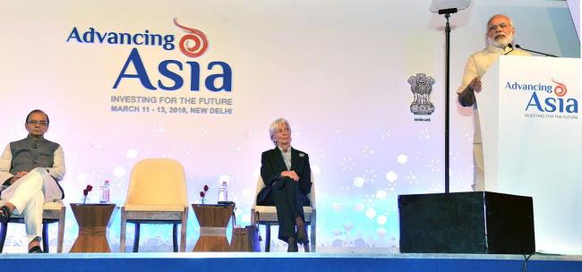 Modi addresses IMF-MOF conference in Delhi