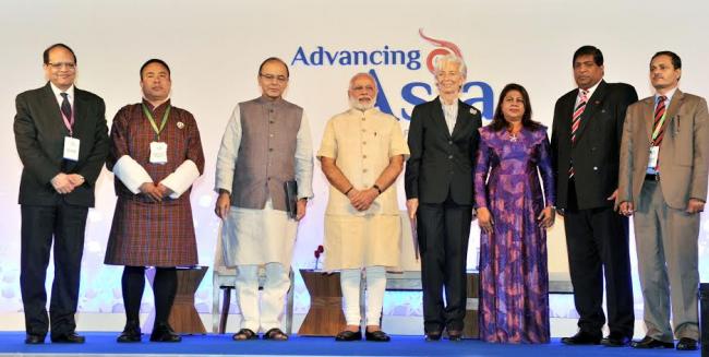 Modi addresses IMF-MOF conference in Delhi