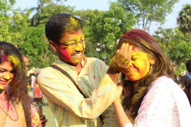  'Basanta Utsab' celebrated in Rabindra Bharati University campus