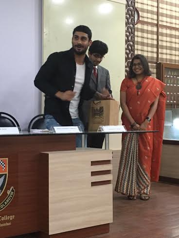 Prateik Babbar at opening ceremony of St Xaviers College fest Malhar