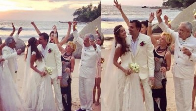 Actress Lisa Haydon ties the knot