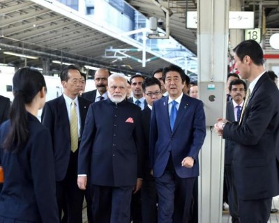 Narendra Modi and the Prime Minister of Japan