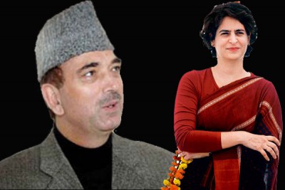 Priyanka Gandhi meets UP Congress in charge Ghulam Nabi Azad  