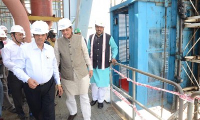 Union minister visits Meja Thermal Power Plant