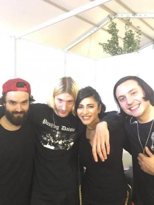 Shruti Haasan attends the Dinosaur Pile Up concert in Hyderabad