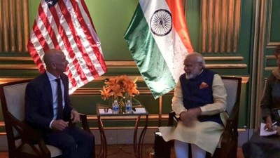 Amazon founder Jeff Bezos meets Modi