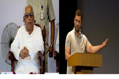 Buddhadeb Bhattacharjee, Rahul Gandhi share stage during Kolkata rally