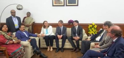 European Nuclear researchers' delegation calls on  Jitendra Singh 