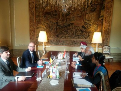 Narendra Modi meets Belgian PM  Charles Michel