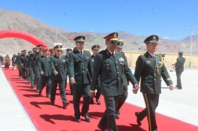 India-China Border: Personnel meet on the occasion of Labour Day