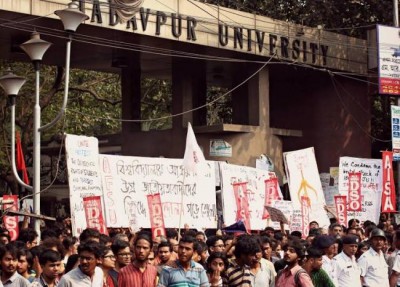 Anti-national slogan-posters at JU: VC Suranjan Das meets Governor