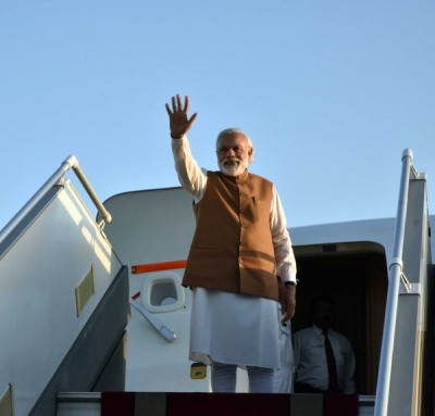 PM Modi departs for India