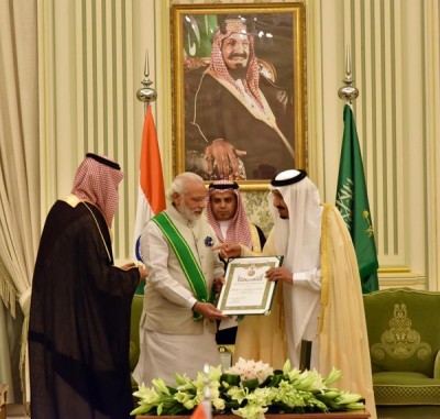 Saudi Arabia visit: Modi conferred highest civilian honour